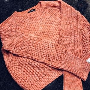 American Apparel Cropped Fisherman Knit Pullover
